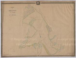 1 vue Loreux, Millançay, Marcilly-en-Gault, Villeherviers : plan général de la forêt de Bruadan (4e feuille), 1832