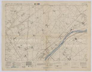 1 vue Ménars : carte américaine de la commune pour les ministères de la guerre et de la marine, juin 1944. Echelle au 1/25 000e