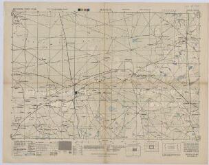 1 vue Bracieux : carte américaine de la commune pour les ministères de la guerre et de la marine, 1944. Echelle au 1/25 000e