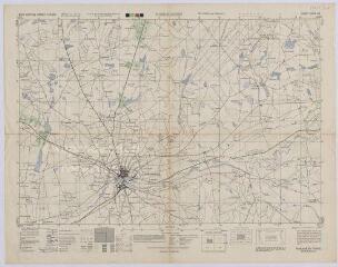 1 vue Romorantin-Lanthenay : carte américaine de la commune pour les ministères de la guerre et de la marine, juin 1944. Echelle au 1/25 000e