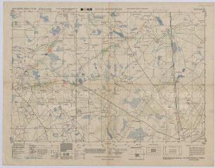1 vue Marcilly-en-Gault : carte américaine du sud de la commune pour les ministères de la guerre et de la marine, août 1944. Echelle au 1/25 000e