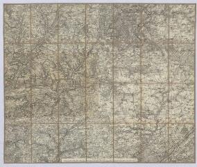 1 vue Vendôme : carte topographique du vendomois, [ca XIXème siècle]. Echelle au 1/80 000e