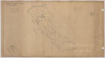 1 vue La Chapelle-Montmartin : plan d'ensemble des chemins ruraux en exécution de la loi de 1881, s.d. Echelle au 1/10 000e