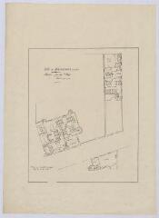1 vue Montrichard : plan du premier étage de l'hospice de la commune, 1905