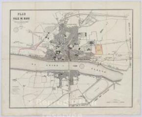 1 vue  - Blois : plan de la commune par l\'administration municipale, 1855 (ouvre la visionneuse)