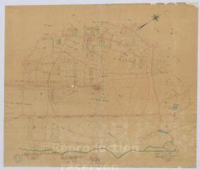 1 vue  - Blois : extrait du plan cadastral de la commune, section B1 et B2, 25 avril 1878. Echelle au 1/2 500e (ouvre la visionneuse)