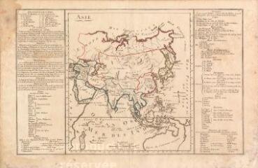 1 vue  - Asie : carte du continent avec ses légendes, [ca milieu XVIIIe siècle] (ouvre la visionneuse)