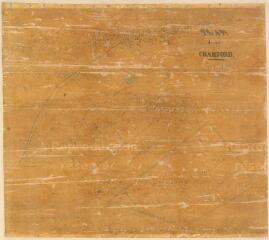 1 vue  - Domaine de Chambord.- Plan des bois de Chambord indiqué feuille 1 [sans date] Encre sur papier vernis Plan restauré Dimensions : 90 X 105 (ouvre la visionneuse)