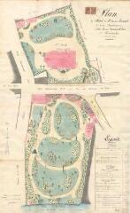 1 vue Romorantin-Lanthenay : plan de l'hôtel de Monsieur Aristide Normant et de ses dépendances, 26 janvier 1890