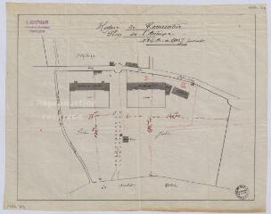 1 vue Romorantin-Lanthenay : plan de l'annexe de l'hospice de la commune par l'architecte Pierre Chauvallon, s.d. Echelle au 1/1 000e