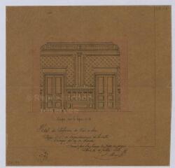 1 vue  - Blois : Hôtel de Préfecture de Loir-et-Cher : projet d\'agrandissement de la salle à manger du rez-de-chaussée. Dressé par l\'architecte départemental, le 19 juillet 1869 (ouvre la visionneuse)