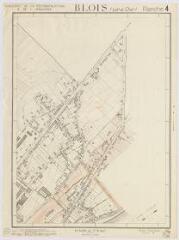 1 vue  - Blois : plan de la ville par le Ministère de la reconstruction et de l\'urbanisme (planche 4), 1941-1949 (ouvre la visionneuse)