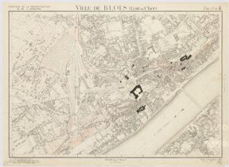 1 vue  - Blois : plan de la ville par le Ministère de la reconstruction et de l\'urbanisme (planche 6), 1941-1949 (ouvre la visionneuse)