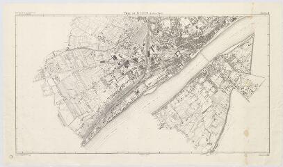 1 vue Blois : plan de la ville par le Ministère de la reconstruction et de l'urbanisme (planche 2), 1955