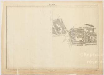 1 vue Blois : plan de la rue du bourg Saint-Jean par le Ministère de la construction (planche 2), juillet 1961