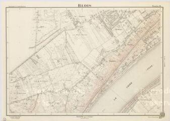 1 vue Blois : plan de la ville par le Ministère de la construction (planche 13), décembre 1965