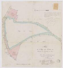 1 vue Mennetou-sur-Cher : plan de l'étang des Veillères, 22 janvier 1887
