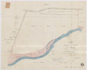 1 vue Salbris : plan d'une partie des dépendances de Courcelles, propriété de M. Bondon. 4 mars 1882