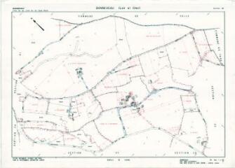 1 vue Bonneveau (Commune de) : plan de remembrement. Section ZB