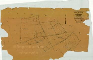 1 vue  - Champigny-en-Beauce (Commune de) : plan de remembrement. Section H2 n°15 à 29 (ouvre la visionneuse)