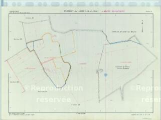 1 vue Chaumont-sur-Loire (Commune de) : plan de remembrement. Section ZL