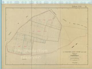 1 vue Chaussée-Saint-Victor la (Commune de) : plan de remembrement. Section B