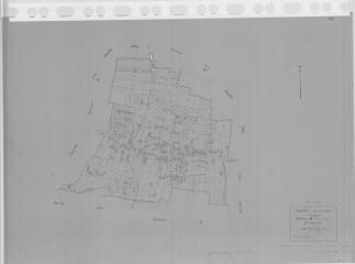 1 vue Couffy (Commune de) : plan de réorganisation foncière. Section WC