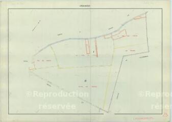 1 vue Crucheray (Commune de) : plan de remembrement. Section ZL