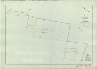 1 vue Crucheray (Commune de) : plan de remembrement. Section ZM
