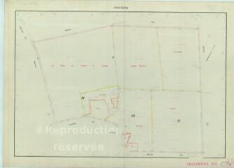 1 vue Crucheray (Commune de) : plan de remembrement. Section ZO