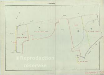 1 vue Crucheray (Commune de) : plan de remembrement. Section ZS