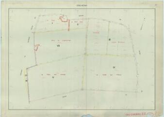 1 vue Crucheray (Commune de) : plan de remembrement. Section ZZ