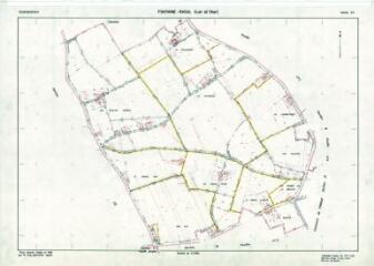1 vue Fontaine-Raoul (Commune de) : plan de remembrement. Section ZH