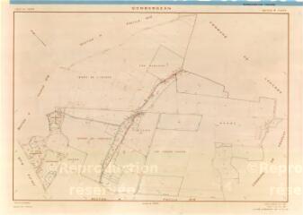 1 vue Gombergean (Commune de) : plan de remembrement. Section A4