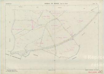 1 vue Huisseau-en-Beauce (Commune de) : plan de remembrement. Section ZK