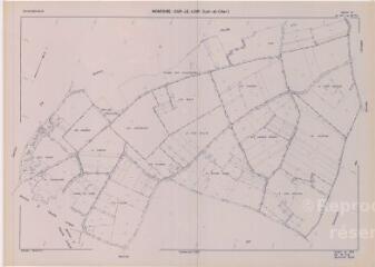 1 vue Montoire-sur-le-Loir (Commune de) : plan de remembrement. Section ZI calque définitf