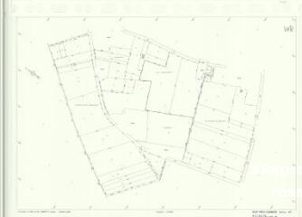1 vue Mont-Près-Chambord (Commune de) : plan de réorganisation foncière. Section WR