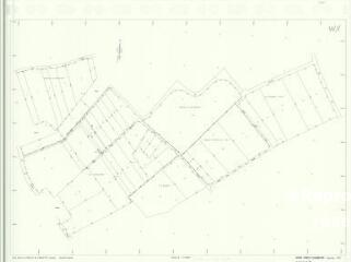 1 vue Mont-Près-Chambord (Commune de) : plan de réorganisation foncière. Section WX
