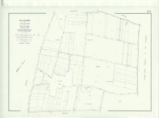 1 vue Mulsans (Commune de) : plan de remembrement. Section ZK