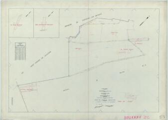 1 vue Nourray (Commune de) : plan de remembrement. Section ZC