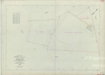 1 vue Nourray (Commune de) : plan de remembrement. Section ZM
