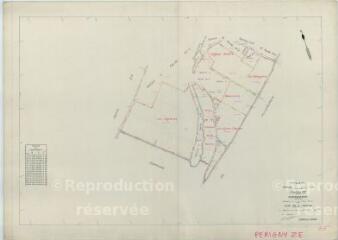 1 vue Périgny (Commune de) : plan de remembrement. Section ZE