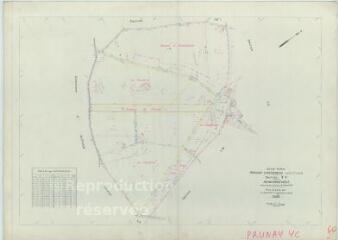 1 vue Prunay-Cassereau (Commune de) : plan de remembrement. Section YC