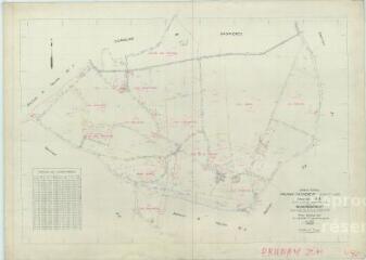1 vue Prunay-Cassereau (Commune de) : plan de remembrement. Section ZH