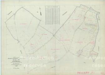 1 vue Prunay-Cassereau (Commune de) : plan de remembrement. Section ZI
