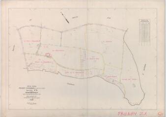 1 vue Prunay-Cassereau (Commune de) : plan de remembrement. Section ZX