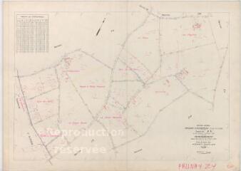 1 vue Prunay-Cassereau (Commune de) : plan de remembrement. Section ZY