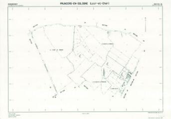 1 vue Pruniers-en-Sologne (Commune de) : plan de remembrement. Section ZA