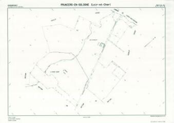 1 vue Pruniers-en-Sologne (Commune de) : plan de remembrement. Section ZC
