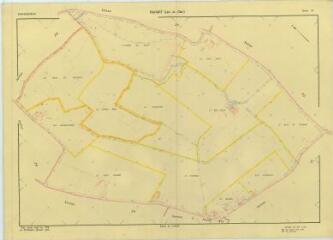 1 vue Rahart (Commune de) : plan de remembrement. Section ZE